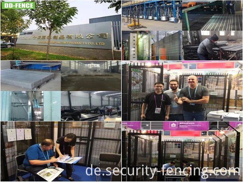 Pulverbeschichtete verzinkte Normenwand -Sicherheitszaun für den Flughafen